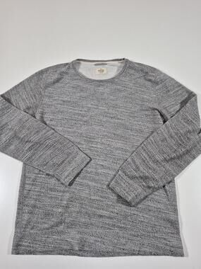 Marine Layer Sweatshirt Mens Medium Gray Knit Crewneck Pullover Heathered
